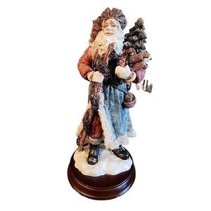 Vintage WBI 1994 St Nicholas & Me Old World Santa With Tree Bag Of Toys